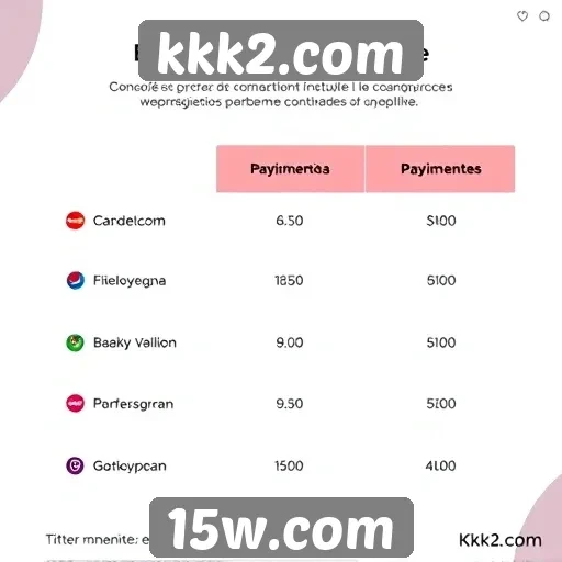 Avaliação das opções de pagamento disponíveis